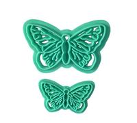 2 Pack Biscuit Stamps Butterfly Shaped Baking Accessories Cookie Stamps Cookie Moulds