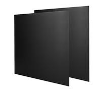 2 Pack Black Anodized Aluminum Sheet Metal 12 x 12 x 1/25 Inch (1mm Thick) Anodized Aluminum Metal Plates Blanks for Laser Engraving, Crafting, Home Decoration