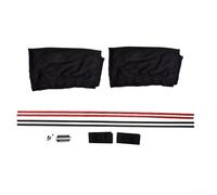 2-pack Black Car Sunshade Visor Curtains for Front Rear - 50 Cm X 47 Cm Vip-style Casement Shade For Easy-install Having Double-sided Tape Compatible with