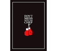 2 Pack Black Cotton Tea Towels 1 x Don't Mess With The Chef & 1 x BBQ Rules For Men