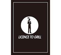 2 Pack Black Cotton Tea Towels 1 x Licence To Grill & 1 x BBQ Rules For Men