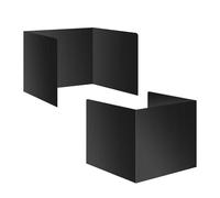 2 Pack Black Desk Dividers for Students, Waterproof Plastic Study Boards, Durable Exam Privacy Shields, Classroom Privacy Folders, Ideal School Supplies for Focused Learning (2 Pack)