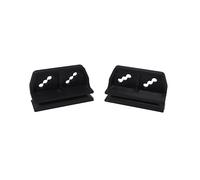 2 Pack Black Door Slides for Metal Shed Replacement Garden Garage Sliders Rails Track Compatible with Yardmaster, Treco etc.