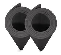 2-Pack Black EVA Foam Sheets, MEARCOOH Large Size 6mm Thick Foam Sheets for Crafts, 35.5''x59'' High Density 86kg/m3 EVA Foam for Cosplay Costume, DIY Projects (2PCS 6mm Black)
