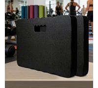 2-Pack Black Extra Thick Eva Foam Kneeling Mats For Garden & Diy Use (430X280mm)