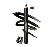 2-Pack Black Eyeline Eyebrow Pencil Set with Sharpener Waterproof Kohl Kajal for Precise Lines Natural Brows Long-Lasting Matte Finish Gentle for Sensitive Eyes Smudge-Proof (2pcs Black)