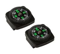2-Pack Black Mini Holster Compass Paracord Bracelet Accessory