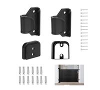 2 Pack Black Retractable Baby Gate Replacement Part with Anchors and Screws