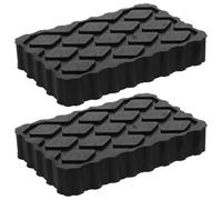 2 Pack Black Rubber Pads for Cat Car Anti Slip Vibrat Resi Stabilizat & Elevat for Trailers and RVs