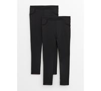 2 Pack Black Skinny Jersey Trousers 15 years