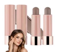 2 Pack Blendable Face Sculpting Stick,Cool Toned Cream Contour Stick Duo, Waterproof Long Lasting Lightweight Contour Makeup for Cheekbones Jawline Nose, Smooth Natural Finish