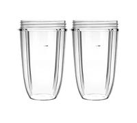 2 Pack Blender Cups, Compatible for Nutribullet, Juice Cup 32oz Replacement, Compatible for NutriBullet, 600W / 900W Parts(2pcs 32oz Cup)