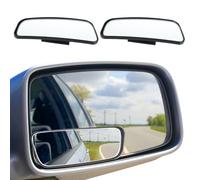 2 Pack Blind Spot Mirror for Car, Universal Rear Frameless Glass Convex Side Mirror Blindspot with Adjustable Stick, Wide Angle Blind Spot for Cars, SUVs, Trucks, Rear View Mirrors Accessories