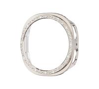 2 Pack Bling Case Compatible with Samsung Galaxy Watch 8 40mm Smartwatch, Crystals Diamond Frame Protector Back Cover Replacement for Galaxy Watch 8 44mm Only, (No Screen) (STARLIGHT, 44mm)