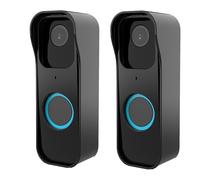 [2 Pack] Blink Doorbell Holder Protective Case, Door Mount for Blink Video Doorbell, Sturdy Drill Holder, Blink Accessories for Blink Doorbell Security System, Weatherproof, Black