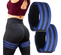 2 Pack Blood Flow Restriction Bands, BFR Booty Band for Women Men Glutes, Occlusion Training Bands for Butt Lift Squats Thighs, Adjustable Resistance Band, Pro Muscle Growth Straps for Fitness