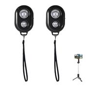 2 Pack Bluetooth Camera Remote Shutter, Selfie Stick Shutter Release Universal Wireless, Compatible with iOS & Android, Ideal for Selfies Group Photos and Video Recording Extended Range Compact Design