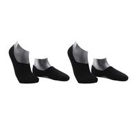 2 Pack Bonds Sport Mesh Footlet Mens Work No Show Low Cut Below Ankle Cooling Comfy Socks SYRU2N, Black, Medium