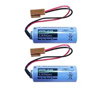 2-Pack BR-AG 3V Lithium Battery 1800mAh for PANASONIC BR-AG 3V Lithium Battery with Plug