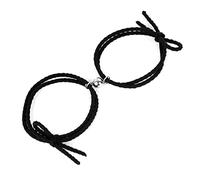2 Pack Bracelets Stainless Steel Heart Pendant Couple for Lover Friends Men Women Rope Bracelets (Metal Color : 7, Size : ONE)