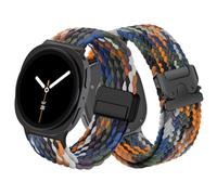 2 Pack Braided Bands for Samsung Galaxy Watch 8 Band 40mm 44mm Women Men,Magnetic and Parachute Buckle Elastic Nylon Fabric One Click No Gap Sport Strap for Samsung Galaxy Watch 8 Classic Band 46mm