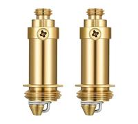 2 Pack Brass Plug Bolt, Click Clack Plug, Pop Up Internal Spring Bath Plug Replacement Screw, Universal Drain Stopper for Bathroom Sink, Bathtub, Basin, Anti-Rust and Durable, Spring Mechanism