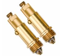 2 Pack Brass Pop Up Click Clack Plug Bolt Assembly, Slotted Drain Stopper Replacement for Bathroom Sink Bathtub Basin