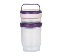 2 Pack Breakfast Cereal Cups with Lids,760ml & 1020ml Yogurt Cereal Snack Oatmeal Cup,Overnight Jar, Containe Breakfast Oats