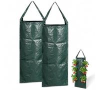 2 Pack Breathable Hanging Grow Bags 8 Holes for Garden Strawberries & Herbs