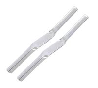 2 Pack Brick Jointer, Professional Pointing Trowel for Brick Wall Construction and DIY Projects, Double Ended Mortar Finishing Trowel with 29.5 x 2.5 x 1 cm Dimensions for Construction Crew Teams