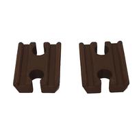 2 Pack Brown Connectors for Wooden Train Tracks Compatible with Brio Bigjigs Aldi and others Female to Female