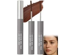 2 Pack Brown Mascara - Ultra-Fine Precision Brush, Long-Lasting Smudge-Proof Waterproof, Gentle & Safe Formula, Compact Travel-Friendly Makeup Set