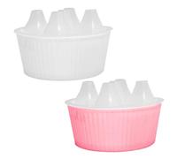 2-Pack Bulb Planter, 5-Hole PP Hydroponic Planter with Water Level Indicator for Indoor Gardening, Daffodils and More Bulb Tool Hydroponic Pots