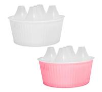 2-Pack Bulb Planter, 5-Hole PP Hydroponic Planter with Water Level Indicator for Indoor Gardening, Daffodils and More