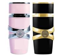 2 Pack Bundle Pink and Black Eau De Parfum 100ml Womens Ladies Mens Unisex Perfume Dubai UAE Oud Vanilla Sandalwood Amber Musk - Novaease Perfumes Luxury Arabian Fragrance