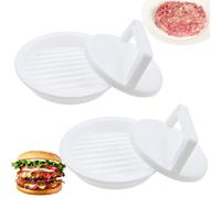 2 Pack Burger Press Patty Makers, Burger Mold Rings Easy Release Hamburger Patty Press, Burger Meat Sausage Beef Makers Mold Kitchen Gadgets for Grilling