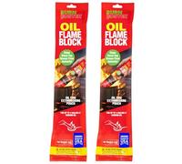 2-Pack BurnBuster Battery Fire Sachet for Oil & Grease Fires for Home and Outdoor Use - Fire Suppressant for Kitchens, Stove-Top and Oven Suitable - Non-Toxic 7 oz. Sachet, Made in USA