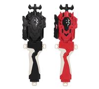 2 Pack Burst Launcher with Grip, Battling Tops - Spinning Launchers for Battle Spinner Gyro, L/R Spin DB Layer Compatible with Burst Gyros (Burst Launcher+Grip)