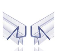 2-Pack Butecare Frameless Shower Door Bottom Seal - Stop Shower Leaks and Create a Water Barrier (1/2” Bottom)