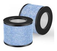2 Pack C102 True HEPA A-ir Filte-r Replacement, Compatible with Okaysou AirMic4S, Miko C102 IBuki -Air Purif-ier, H13 HEPA and Activated Carbon Fil-ter