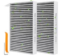 2 Pack Cabin Air Filter Compatible with Tesla Model 3 (2017-2025) & for Tesla Model Y (2020-2025) Replacement Cabin Air Filter Activated Carbon for CF12774,1107681-00-A