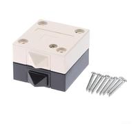 2 Pack Cabinet Door Switch, Push Button Light Switch for Wardrobe Closet Cupboard, 250V Mount Magnetic Switch, Black and White