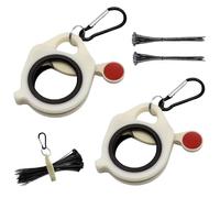 2 Pack Cable Organiser, Zip Tie Organizer Holder, Reusable Cable Tie Organizer Lightweight Cable and Wire Management Tool for Indoor and Outdoor Use with 20 Pcs Cable Ties