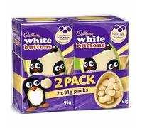 2 Pack Cadbury White Chocolate Buttons Easter Egg, Includes White Chocolate Buttons Inside Egg Perfect For Easter Egg Hunt School Offices Gift For Kids Adults