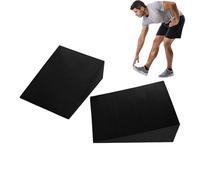 2 Pack Calf Stretcher Slant Board, Non-Slip Lightweight and Portable Heel Elevated Squat Wedge, Home Workout Accessory for Fitness, Pushup, Weightlifting, Yoga