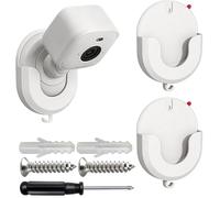 2 Pack Camera Mount, Strong Adhesive No Drill Wall Mount Bracket Compatible with Ring Camera Indoor Cam 1st & 2nd Gen, Easy Installation, Secure Fit for Home Security