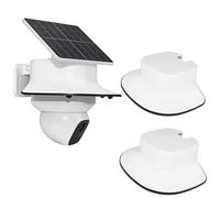 2 Pack Camera Rain Cover Compatible with Eufy SoloCam E30,Eufy SoloCam E42,Camera Weatherproof Cover with Resistance,Protective Sun Rain Shield for Security Cameras,Anti Glare Cover White