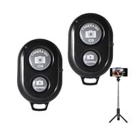 2 Pack Camera Remote Shutter Bluetooth Remote Control Wireless, Universal Selfie Stick Shutter Release, Compatible with iOS and Android Devices, Ideal for Selfies, Shots, and Video Recording