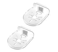 2 Pack Camera Wall Mount, Universal Wall Mount Camera Bracket No Drilling Required Sunscreen and Waterproof Indoor Adhesive Security Shelf Brackets for Small Items (Transparent)
