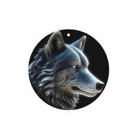 2 Pack Car Air Freshener 3d Wolf Hanging Incense Chips Automotive Scented Hanging Sheets For Car Home Auto Interior Decor